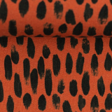 Brush by Cherry Picking - Tupfen Schwarz / Orange