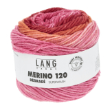 Merino 120 Dégradé (fb.16 - rosa/orange/rot)