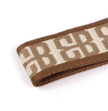 Taschengurt mit Karabinern, Breite 3,8 cm -  beige mit silbernen Karabiner