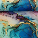 Flowing Bloom - liquid - Liquid, blau/beere/aqua by Sarah Mariam Martindale >60.000, **wasserabweisend** Flowing Bloom - liquid - Liquid, blau/beere/aqua by Sarah Mariam Martindale >60.000, **wasserabweisend**