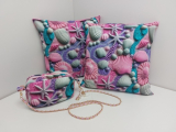 Canvas Stoff Muscheln & Seesterne – Maritime Dekostoff in Leinenoptik