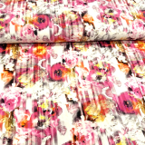 S&W Stoffe • Baumwolljersey abstrakte Blumen