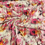 S&W Stoffe • Baumwolljersey abstrakte Blumen S&W Stoffe • Baumwolljersey abstrakte Blumen