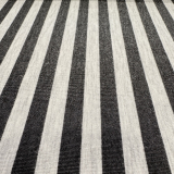 S&W Stoffe • Baumwolljersey schwarz grau gestreift mit Glitzerfäden S&W Stoffe • Baumwolljersey schwarz grau gestreift mit Glitzerfäden