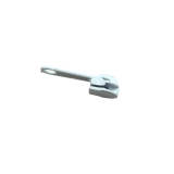 Reißverschluss-Schieber, 5mm, weiß 1 Stck. Reißverschluss-Schieber, 5mm, weiß 1 Stck.