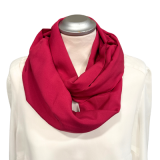Viskose Loopschal fuchsia uni – leichter Sommerschal für Damen