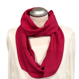 Viskose Loopschal fuchsia uni – leichter Sommerschal für Damen