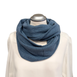 Loopschal jeansblau - italienischer Strickstoff - Loop für Damen Loopschal jeansblau - italienischer Strickstoff - Loop für Damen