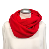 Loopschal rot - italienischer Strickstoff - Loop für Damen Loopschal rot - italienischer Strickstoff - Loop für Damen