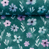Modal French Terry Velvet Bloom by Mrs. Mint – Swafing