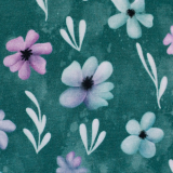 Modal French Terry Velvet Bloom by Mrs. Mint – Swafing