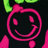 Smile - Sweat angeraut - Grafitti, Herzen und Schrift