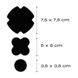 Rub-on Patch STRETCH schwarz – selbstklebende Reparaturflicken Rub-on Patch STRETCH schwarz – selbstklebende Reparaturflicken