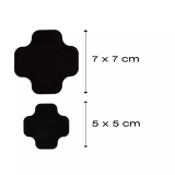 Rub-on Patch EXTREME schwarz – Reparaturflicken für Outdoor-Textilien