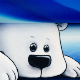 Kissenpanel Eisbär mit Polarlichtern - on the rocks by Thorsten Berger Kissenpanel Eisbär mit Polarlichtern - on the rocks by Thorsten Berger
