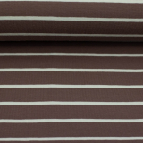 Isa Baumwolljersey• Streifen peppercorn/naturweiß • SWAFING
