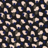 Antonia Viskose Webware Tupfen Schwarz/Kaki/blau Antonia Viskose Webware Tupfen Schwarz/Kaki/blau