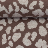 Jacquard Jersey - Leo Peppercorn & naturweiß - Emily von Swafing