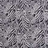 Jacquard Jersey - Tiger schwarz / weiß - Emily von Swafing