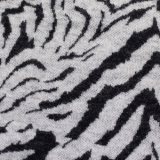 Jacquard Jersey - Tiger schwarz / weiß - Emily von Swafing