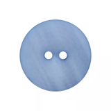 Polyesterknopf hellblau 2-Loch 20 mm