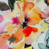 Baumwolljersey Lena  – bunte Blumen auf hellem Grund - von Swafing | Meterware