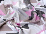 SWAFING • French Terry Street Style Lycklig Design Rosa/Grau/Braun