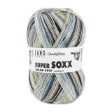 Super Soxx 4-fach Candy Soxx Gummieis in grün, blau (Fb. 593), Sockenwolle von Lang Yarns