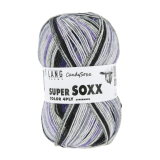 Super Soxx 4-fach Candy Soxx Mochi in lila, dunkelblau (Fb. 594), Sockenwolle von Lang Yarns