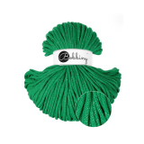 Bobbiny Premium 5 mm Flechtkordeln in Shiny Jade Green Bobbiny Premium 5 mm Flechtkordeln in Shiny Jade Green
