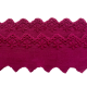 Festonspitze 35mm fuchsia
