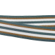 Band 25 mm gestreift türkis, ocker, weiß