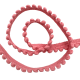 Pomponborte 12mm rosa