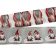Webband 20mm Muster Weihnachtszwerge