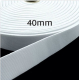 Gummiband 40mm weiß