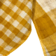 Musselintuch kariert senfgelb