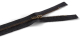 Reißverschluss schwarz - gold 6cm - nicht teilbar