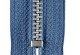 Reißverschluss hellblau - silber 14cm - nicht teilbar
