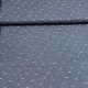 65cm Reststück - Hilco - Jeansstretch DESTINY mit Webpunkte -dunkles jeansblau