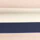 Kim Baumwolle Streifen Dunkelblau/Beige/Weiß