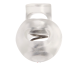 Kordelstopper 1-loch KST 18mm rund transparent