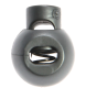 Kordelstopper 1-loch KST 18mm rund silbergrau