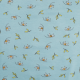 Baumwolljersey Lili dusty blue - Folien Print