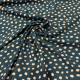85cm Reststück - Yvonne Punkte Naturweiß Petrol
