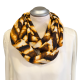 Viskose Loopschal animal print braun – leichter Sommerschal für Damen