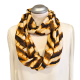 Viskose Loopschal animal print braun – leichter Sommerschal für Damen