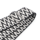 Taschengurt mit Karabinern, Breite 3,8 cm -  schwarz/weiß mit silbernen Karabiner