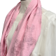 Musselinloop rosa mit Glitzer - weicher Loopschal für Damen