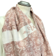 Jacquard Jersey Loopschal in rosa mit weißen Blumen -  Loop für Damen