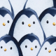 Sweat angeraut on the Rocks  • Pinguin Allover • Kombistoff von Thorsten Berger
